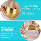 6 Piece Gold Mixing Bowls Set - Image 4
