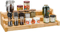 Simple Trending Spice Rack Kitchen Cabinet Organizer, 3 Tier Bamboo Expandable by SimpleTrending