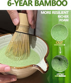 Vaiheng Matcha Whisk, Matcha Whisk Set Matcha Bamboo Whisk - Image 2