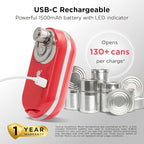 Kitchen Mama Mini Plus Rechargeable Electric Can Opener: USB-C Charging - Image 4
