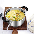 TeamFar 3 Quart Stock Pot, Stainless Steel Stock Pasta Soup Pot - Image 7