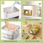 Ice Cube Tray with Lid & Bin Ice Maker - Image 5