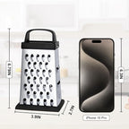 Cheese Grater, Mini Size 4-Sided Stainless Steel Grater, Food Shredder - Image 2
