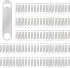 100 Pack Flat Beer Bottle Opener 7 inch Stainless Steel Flat Bottle Opener Beer by Yugada