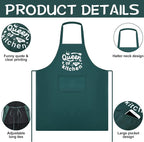 Jeyiour 3 Pack Funny Cooking Aprons Women Oil-proof Kitchen Aprons - Image 4