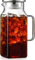 40 oz, 1.2Liter Square Glass Pitcher by NETANY