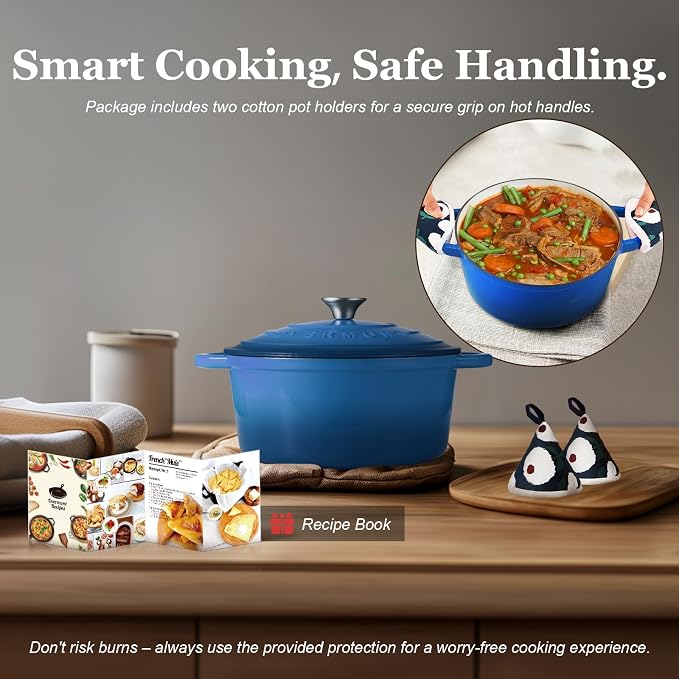 Overmont Enameled Cast Iron Dutch Oven - Image 6