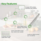 Acrylic Cutting Board with Juice Groove, Non Slip Clear Cutting Board with - Image 4
