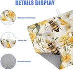 Watercolor Bee Floral Dish Drying Mat - Image 3