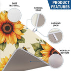 Spring Summer Dish Drying Mat 18x24 Inch Absorbent Reversible Sunflower Drying - Image 2