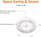 Amazon Basics Clear Rotating Lazy Susan Turntable Organizer - Image 3