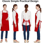 Jubatus 12 Pack 100% Cotton Aprons Bulk - Image 2