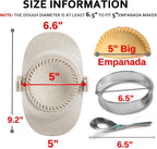 Empanada Maker Press, 5 Inch Extra Large Dumpling Maker Set - Image 2