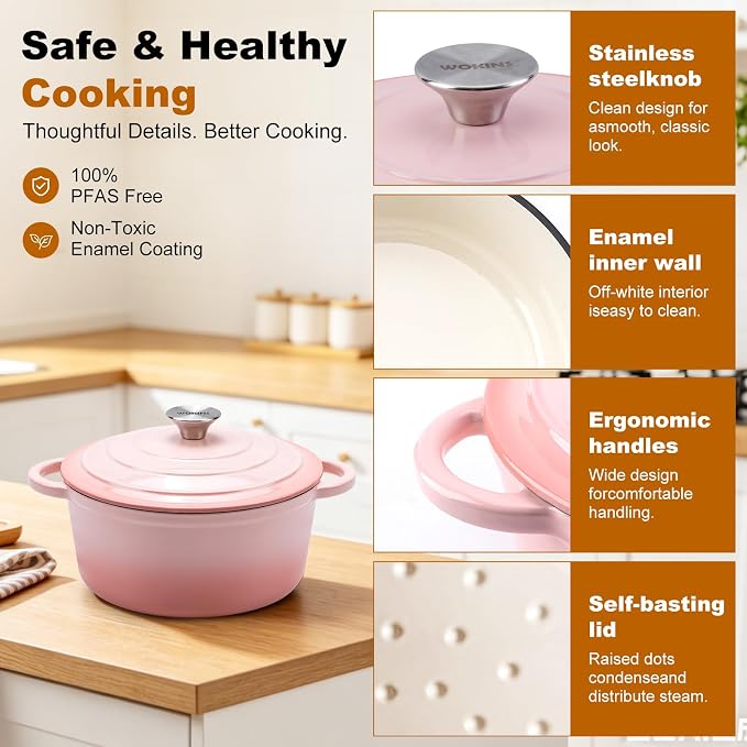 Enameled Cast Iron Dutch Oven - Image 6