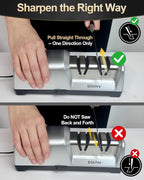 Electric Knife Sharpener for Kitchen – Professional 2-Stage 100% Diamond System - Image 6