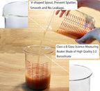 3 Piece Glass Measuring Cup Set, Includes 2-Cup, and 8-Cup High Borosilicate - Image 5