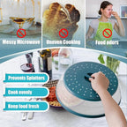 Large Microwave Splatter Cover & Silicone Mat, 12 Inchs Vented Collapsible - Image 4