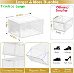 7 code Large Clear Shoe Boxes Organizer【Thicker Material】 Stronger Shoe Box - Image 3