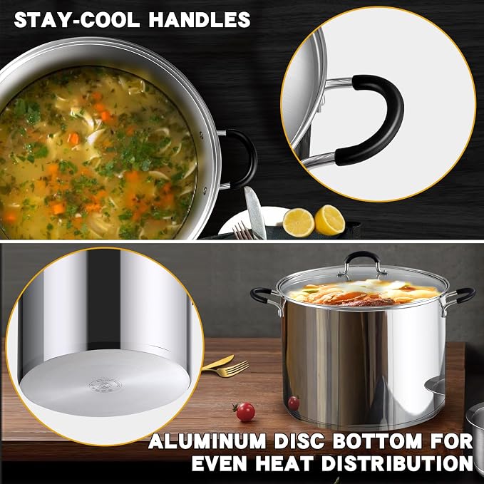 Cook N Home Stockpot Large pot Sauce Pot Induction Pot - Image 5