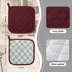 Joyhalo 4 Pack Pot Holders for Kitchen, Cotton Oven Holder - Image 2