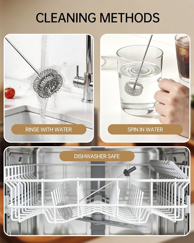 CIRCLE JOY Rechargeable Milk Frother Handheld - Image 6