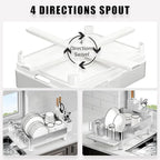Ewaiira Dish Drying Rack, 304 Stainless Steel Dish Racks - Image 4