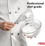 OYV 18/10 Stainless Steel Whisk, Ergonomic Handle, Dishwasher Safe Metal whisk - Image 9