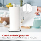 White Cast Iron Paper Towel Holder - Image 5