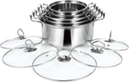 Kichvoe 5 Sets Stainless Steel Stock Pots Set - Image 9