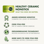 GreenPan Chatham Hard Anodized Healthy Ceramic Nonstick 10 Piece Cookware Pots - Image 10
