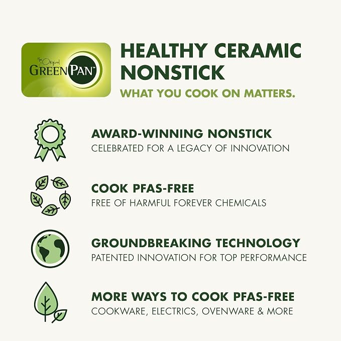 GreenPan Valencia Pro Ceramic Nonstick 22 Piece Cookware Set, Hard Anodized - Image 12