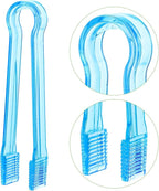 10 Pcs Plastic Buffet Serving Tongs, 6.3 Inches - Image 3