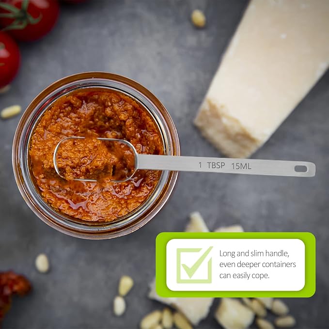 2PCS 1tbsp Single Measuring Spoon, Stainless Steel Long Handle Individual - Image 4