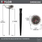 Taylor Pro Series Analog Instant Read Thermometer, Temperature Monitoring: 120F - Image 3