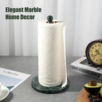 Koville Italian Natural Marble Paper Towel Holder Countertop, Genuine Stone - Image 7