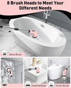 Electric Spin Scrubber for Cleaning Bathroom, Shower Scrubber Cordless Cleaning - Image 4