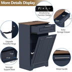 Single 10 Gallon Tilt Out Trash Can Cabinet - Image 2
