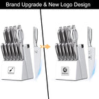 imarku® Knife Set, Japanese HC Stainless Steel 15 PCS Kitchen Knife Set - Image 9