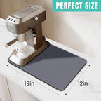 WISELIFE Coffee Mat Super Absorbent Dish Drying Mat Coffee Bar Accessories - Image 2