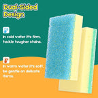LAUNDRYLUX Scrub Sponge, Dual-Sided Temperature-Responsive Scrubber - Image 4