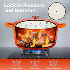 P&P CHEF 6QT Enameled Dutch Oven, Cast Iron Dutch Oven Pot - Image 5