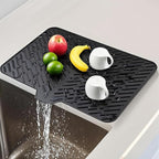 Silicone Dish Drying Mat 23x17, Food-Grade Silicone, Easy Clean Pad - Image 2