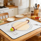 Rolling Pin With Thickness Rings, Adjustable Wooden Rolling Pin Set, 17 inch - Image 5