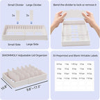 SWOMMOLY Expandable Food Storage Container Lid Organizer, Includes 6 Adjustable - Image 6