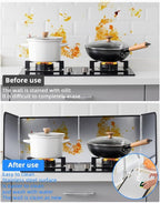 4 Sided Splatter Guard Foldable Stainless Steel Stove Splash Guard 11.8″ Height - Image 4