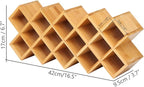 Phyllia Bamboo Spice Rack Organizer 4-Tier Countertop Organiser, Criss-Cross - Image 4
