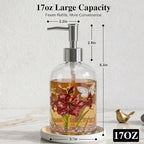 17oz Glass Soap and Lotion Dispenser Bottle - Image 8