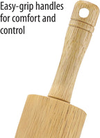 FARBERWARE Classic Wood Rolling Pin, 18-Inch Hardwood Dough Roller - Image 4