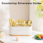HouseJoy Countertop Silverware Holder, Cutlery Caddy - Image 3