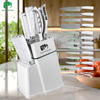 FULLHI 14pcs Block Knife Set, Chef's Knife Steak Knives Set - Image 7